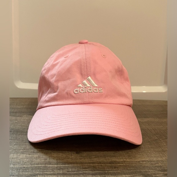 Adidas Youth Kids Girl's Pink Adjustable Fit Hat Cap - EUC - Picture 1 of 4